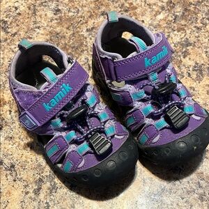 Kamik Kids' Purple and Teal Adventure Sandals